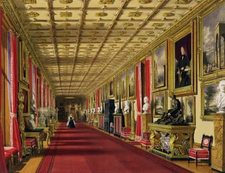 Południowy korytarz, Zamek Windsor, 1838